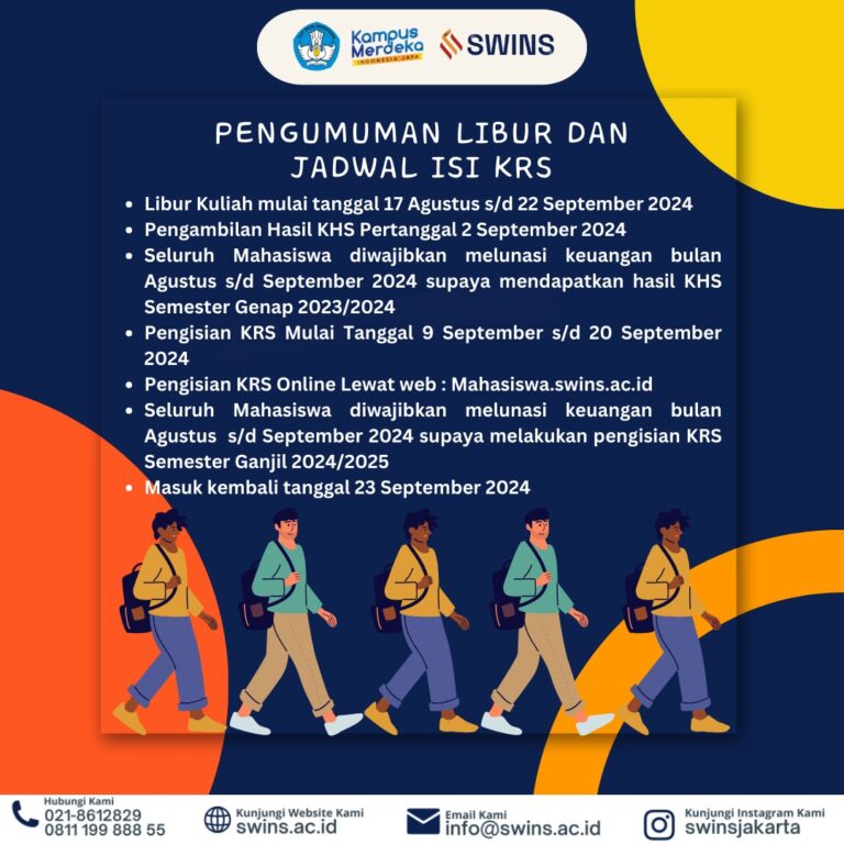 Pengumuman Libur dan Jadwal Isi KRS 2024-2025